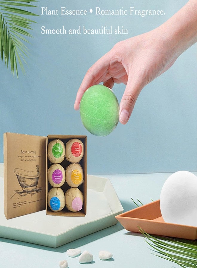WYNK Bath Bombs Gift Set 6 Pack with Essential Oils & Plant Extracts, Luxury Fizzy Bath Bombs for Moisturizing Relaxation Aromatherapy, Christmas Valentine Mothers Day Spa Gifts for Women Men Her Him - Image 2